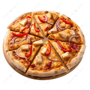 BBQ Chicken <span>Mushrooms, Onions, Green Peppers, Cheddar Cheese & BBQ Chicken</span>