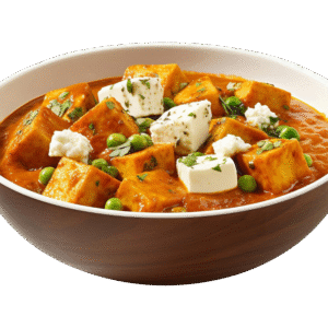 Matar Paneer <span>(Cottage cheese, green Peas, Cooked in onion and tomato sauce)</span>