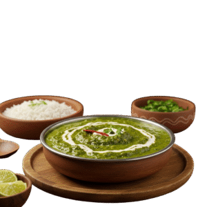 Mutter Methi Malai <span>(Fenugreek flavors green peas cooked in rich creamy sauce)</span>